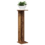 vidaXL Stojan na rastliny Staré drevo 25 x 25,5 x 100,5 cm – Obrázok 3