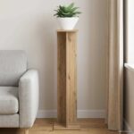vidaXL Stojan na rastliny Remeselný Dub 25 x 25,5 x 100,5 cm – Obrázok 4