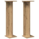 vidaXL Stojan na rastliny 2 pcs Remeselný Dub 25 x 25,5 x 100,5 cm – Obrázok 2