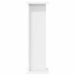 vidaXL Stojan na rastliny Biely 25 x 25,5 x 80,5 cm Konštruované drevo – Obrázok 6