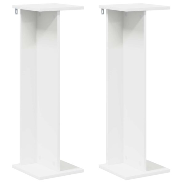 vidaXL Stojan na rastliny 2 pcs Biely 25 x 25,5 x 80,5 cm – Obrázok 2