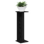 vidaXL Stojan na rastliny Čierny Dub 25 x 25,5 x 80,5 cm – Obrázok 3