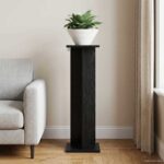 vidaXL Stojan na rastliny Čierny Dub 25 x 25,5 x 80,5 cm – Obrázok 4