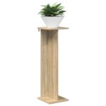 vidaXL Stojan na rastliny Sonoma dub 25 x 25,5 x 80,5 cm – Obrázok 3