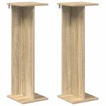 vidaXL Stojan na rastliny 2 pcs Sonoma dub 25 x 25,5 x 80,5 cm – Obrázok 2