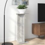 vidaXL Stojan na rastliny 2 pcs Betónovo Sivá 25 x 25,5 x 80,5 cm – Obrázok 4