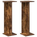 vidaXL Stojan na rastliny 2 pcs Údený Dub 25 x 25,5 x 80,5 cm – Obrázok 2
