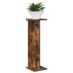 vidaXL Stojan na rastliny 2 pcs Údený Dub 25 x 25,5 x 80,5 cm – Obrázok 3