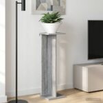 vidaXL Stojan na rastliny Sivá Sonoma 25 x 25,5 x 80,5 cm – Obrázok 4