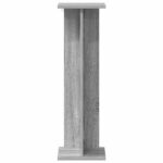 vidaXL Stojan na rastliny Sivá Sonoma 25 x 25,5 x 80,5 cm – Obrázok 5