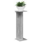 vidaXL Stojan na rastliny 2 pcs Sivá Sonoma 25 x 25,5 x 80,5 cm – Obrázok 3