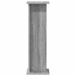 vidaXL Stojan na rastliny 2 pcs Sivá Sonoma 25 x 25,5 x 80,5 cm – Obrázok 7