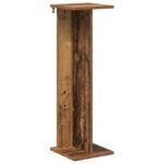 vidaXL Stojan na rastliny Staré drevo 25 x 25,5 x 80,5 cm – Obrázok 2