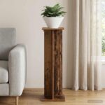 vidaXL Stojan na rastliny Staré drevo 25 x 25,5 x 80,5 cm – Obrázok 4