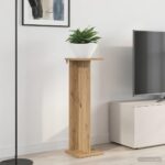 vidaXL Stojan na rastliny 2 pcs Remeselný Dub 25 x 25,5 x 80,5 cm