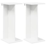vidaXL Stojan na rastliny 2 pcs Biely 25 x 25,5 x 60,5 cm – Obrázok 2