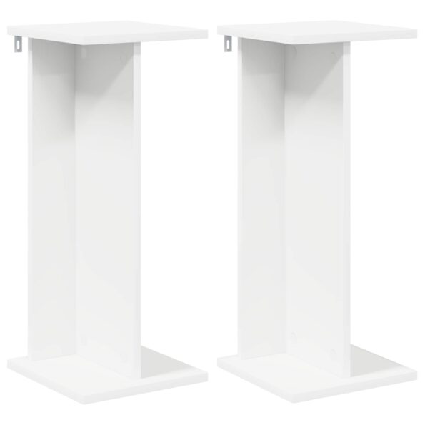 vidaXL Stojan na rastliny 2 pcs Biely 25 x 25,5 x 60,5 cm – Obrázok 2
