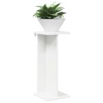 vidaXL Stojan na rastliny 2 pcs Biely 25 x 25,5 x 60,5 cm – Obrázok 3