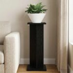 vidaXL Stojan na rastliny Čierny Dub 25 x 25,5 x 60,5 cm – Obrázok 4