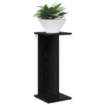vidaXL Stojan na rastliny 2 pcs Čierny Dub 25 x 25,5 x 60,5 cm – Obrázok 3