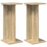 vidaXL Stojan na rastliny 2 pcs Sonoma dub 25 x 25,5 x 60,5 cm – Obrázok 2