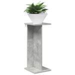 vidaXL Stojan na rastliny 2 pcs Betónovo Sivá 25 x 25,5 x 60,5 cm – Obrázok 3