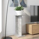 vidaXL Stojan na rastliny 2 pcs Betónovo Sivá 25 x 25,5 x 60,5 cm – Obrázok 4