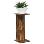 vidaXL Stojan na rastliny Údený Dub 25 x 25,5 x 60,5 cm – Obrázok 3