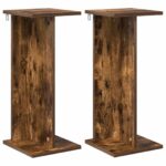 vidaXL Stojan na rastliny 2 pcs Údený Dub 25 x 25,5 x 60,5 cm – Obrázok 2