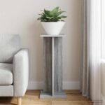 vidaXL Stojan na rastliny Sivá Sonoma 25 x 25,5 x 60,5 cm – Obrázok 4