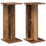 vidaXL Stojan na rastliny 2 pcs Staré drevo 25 x 25,5 x 60,5 cm – Obrázok 2