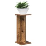vidaXL Stojan na rastliny 2 pcs Staré drevo 25 x 25,5 x 60,5 cm – Obrázok 3