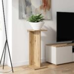 vidaXL Stojan na rastliny 2 pcs Remeselný Dub 25 x 25,5 x 60,5 cm