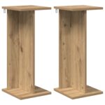 vidaXL Stojan na rastliny 2 pcs Remeselný Dub 25 x 25,5 x 60,5 cm – Obrázok 2