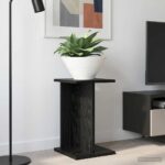vidaXL Stojan na rastliny Čierny Dub 25 x 25,5 x 40,5 cm – Obrázok 4