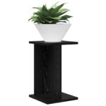vidaXL Stojan na rastliny 2 pcs Čierny Dub 25 x 25,5 x 40,5 cm – Obrázok 3