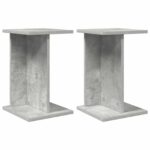 vidaXL Stojan na rastliny 2 pcs Betónovo Sivá 25 x 25,5 x 40,5 cm – Obrázok 2