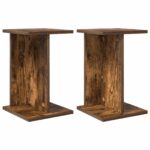 vidaXL Stojan na rastliny 2 pcs Údený Dub 25 x 25,5 x 40,5 cm – Obrázok 2