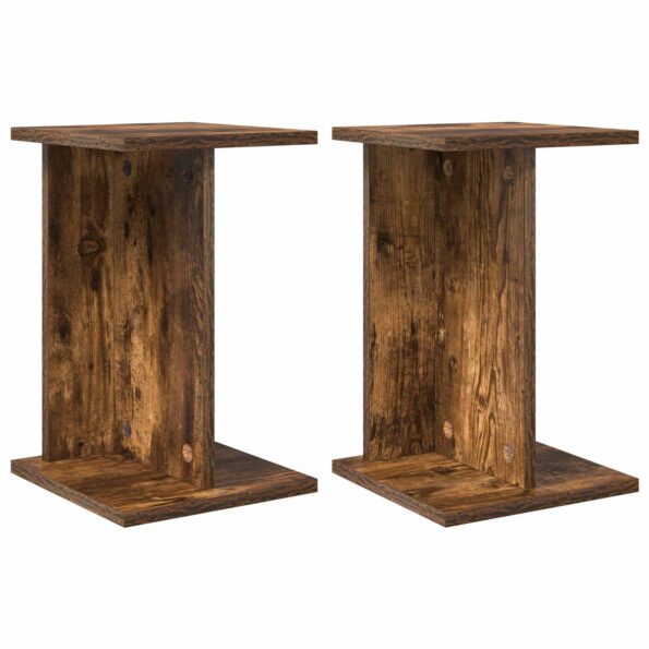 vidaXL Stojan na rastliny 2 pcs Údený Dub 25 x 25,5 x 40,5 cm – Obrázok 2