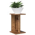 vidaXL Stojan na rastliny Staré drevo 25 x 25,5 x 40,5 cm – Obrázok 3