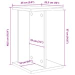 vidaXL Stojan na rastliny Staré drevo 25 x 25,5 x 40,5 cm – Obrázok 9