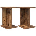 vidaXL Stojan na rastliny 2 pcs Staré drevo 25 x 25,5 x 40,5 cm – Obrázok 2