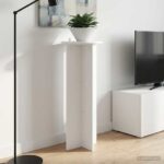 vidaXL Stojan na rastliny 2 pcs Biela Ø40 x 100 cm Kompozitné drevo – Obrázok 4