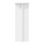 vidaXL Stojan na rastliny 2 pcs Biela Ø40 x 100 cm Kompozitné drevo – Obrázok 6