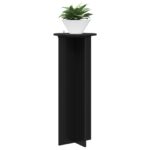 vidaXL Stojan na rastliny 2 pcs Čierna Ø40 x 100 cm Kompozitné drevo – Obrázok 3