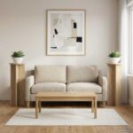 vidaXL Stojan na rastliny 2 pcs Dub sonoma Ø40 x 100 cm