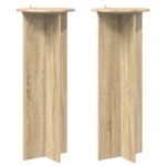 vidaXL Stojan na rastliny 2 pcs Dub sonoma Ø40 x 100 cm – Obrázok 2