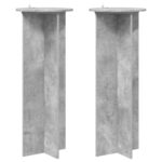 vidaXL Stojan na rastliny 2 pcs Betónovo sivá Ø40 x 100 cm – Obrázok 2