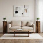 vidaXL Stojan na rastliny 2 pcs Dymový dub Ø40 x 100 cm