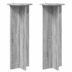 vidaXL Stojan na rastliny 2 pcs Sivá sonoma Ø40 x 100 cm – Obrázok 2